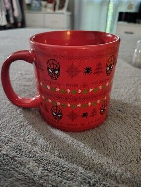 Marvel Red Spider-Man Holiday Ceramic Mug